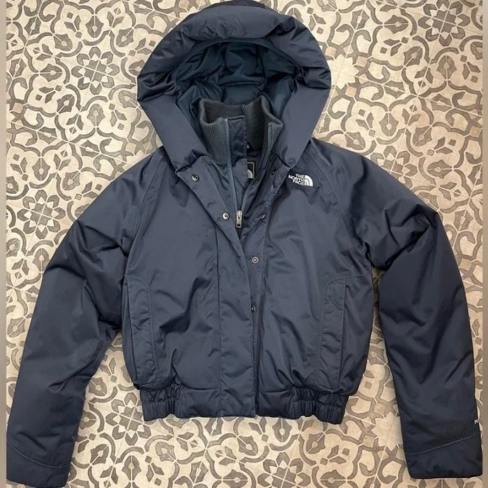 North Face women’s cropped bomber